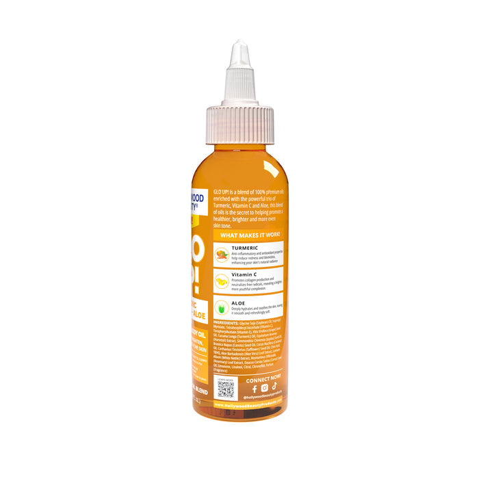 Glo Up! Turmeric, Vitamin C + Aloe Daily Skin & Scalp Oil - 4 fl oz