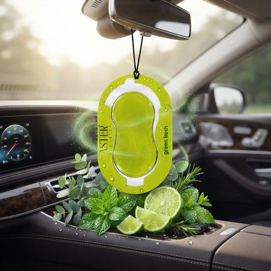 Green Fresh Membrane Car Hanging Gel Air Freshener