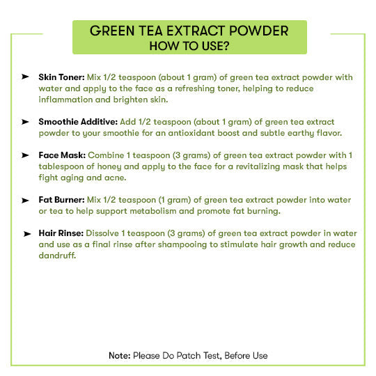 How to Use Green Tea Extract Powder