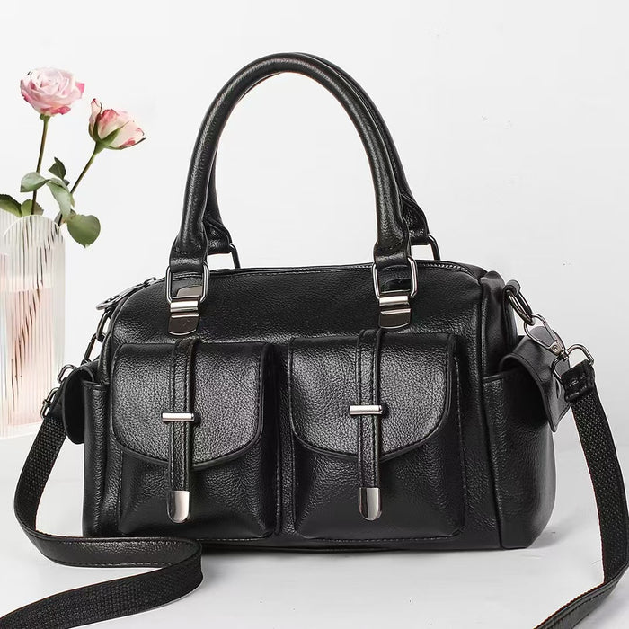 H1916 - Retro Duffle Fashion Handbag