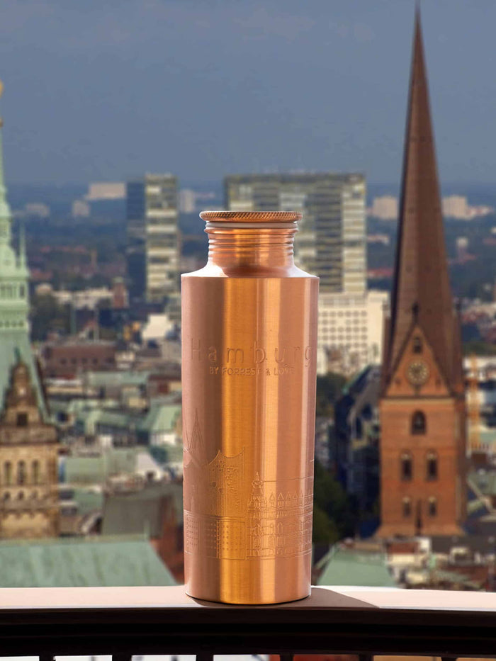Hamburg Skyline Kupferflasche 700 ml