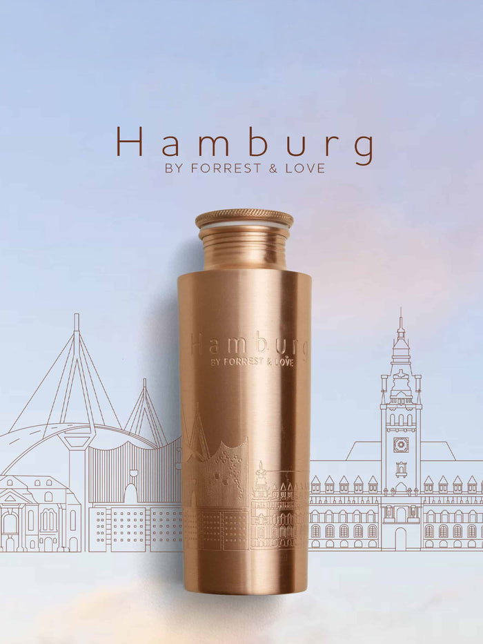 Hamburg Skyline Kupferflasche 700 ml