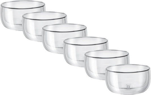HENCKELS 6 Piece Double Wall Glass Bowl Set - Microwave And Dishwasher Safe - Shoppers-kart.com