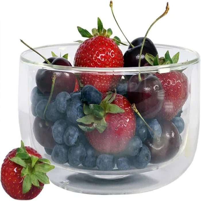 HENCKELS 6 Piece Double Wall Glass Bowl Set - Microwave And Dishwasher Safe - Shoppers-kart.com