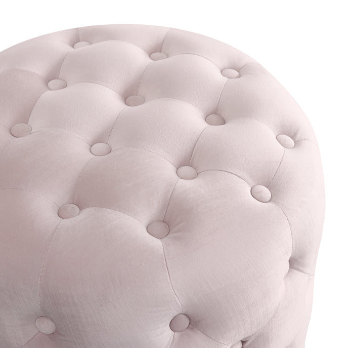 High Quality - Alexa Round Ottoman / Makeup Stool