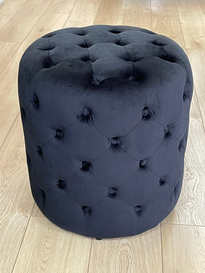 High Quality - Alexa Round Ottoman / Makeup Stool