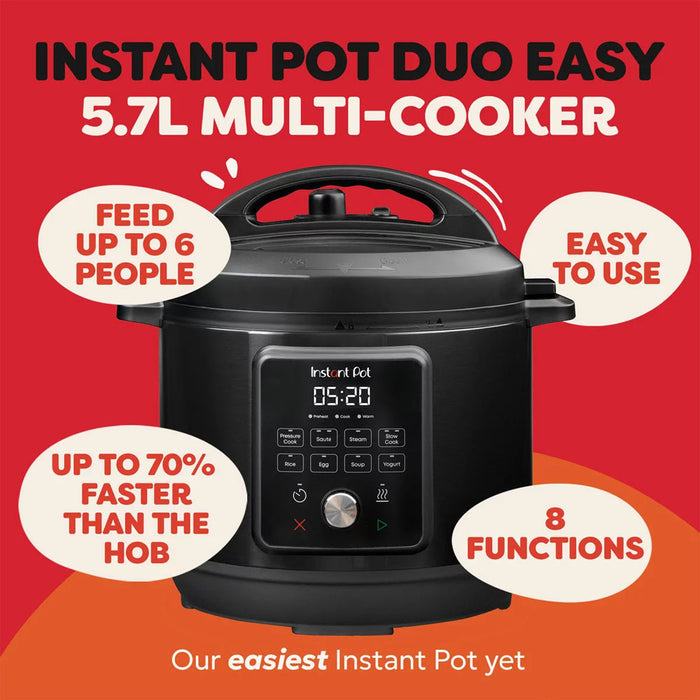 Instant Pot Duo Easy Multi-Cooker (8 in 1)- 5.7L
