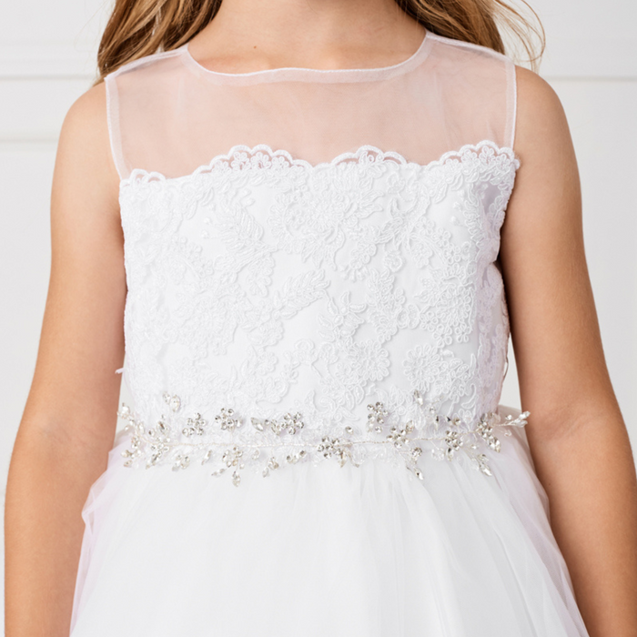 Isabella Ivory Girls Formal Dress