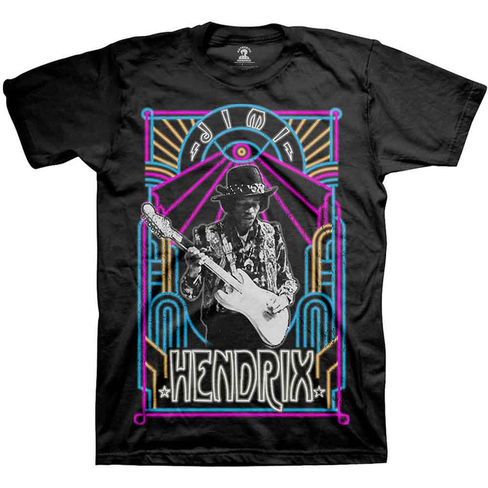 JIMI HENDRIX - ELECTRIC LADYLAND NEON - T-Shirt Black