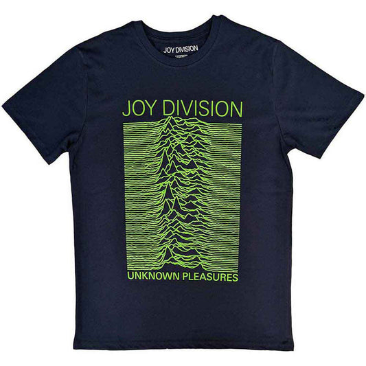 JOY DIVISION - UNKNOWN PLEASURES NEON FP - T-Shirt Blue