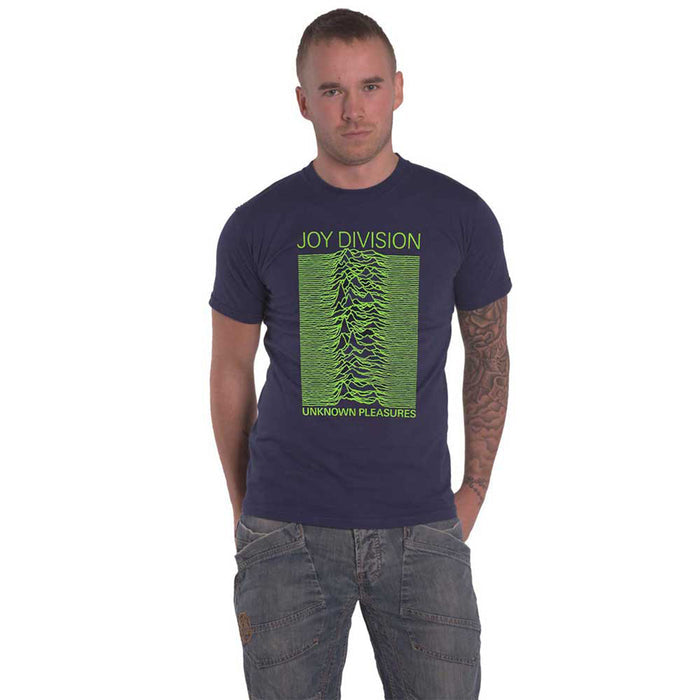 JOY DIVISION - UNKNOWN PLEASURES NEON FP - T-Shirt Blue