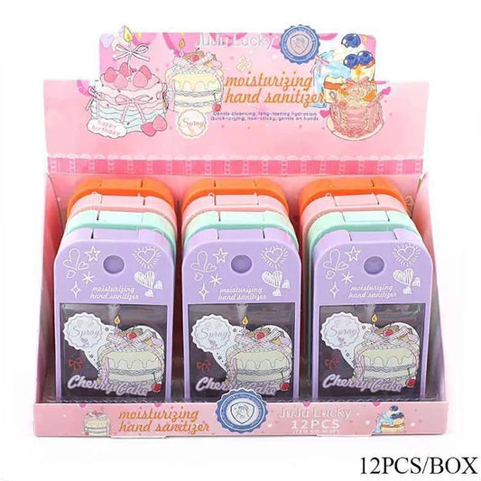 JuJu Lucky Cake Scented Moisturizing Hand Sanitizer Spray (45ml) – Pocket-Size Travel Sanitizer Mist (4 Scents) (ANV-1715)