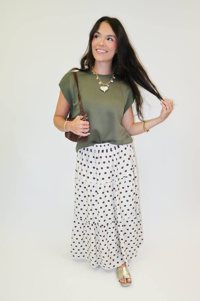 Keep It Moving Ribbed Cap Sleeve Knit Top - The Pink Tulip Clothing