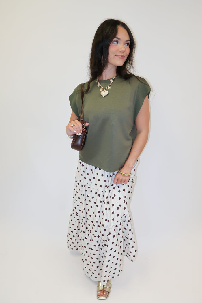 Keep It Moving Ribbed Cap Sleeve Knit Top - The Pink Tulip Clothing
