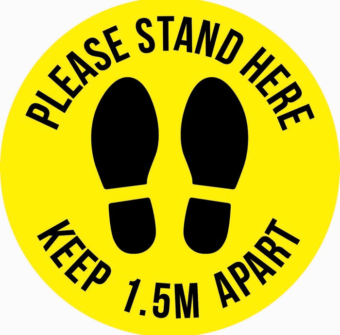 Please Stand Here Yellow