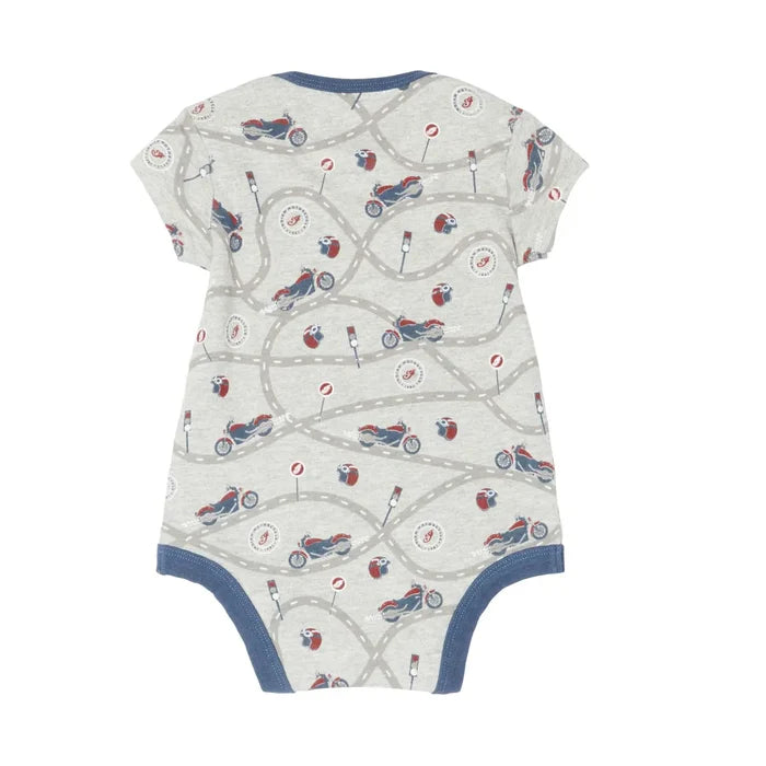 Kid's Short Sleeve Bodysuit, 3 Pack