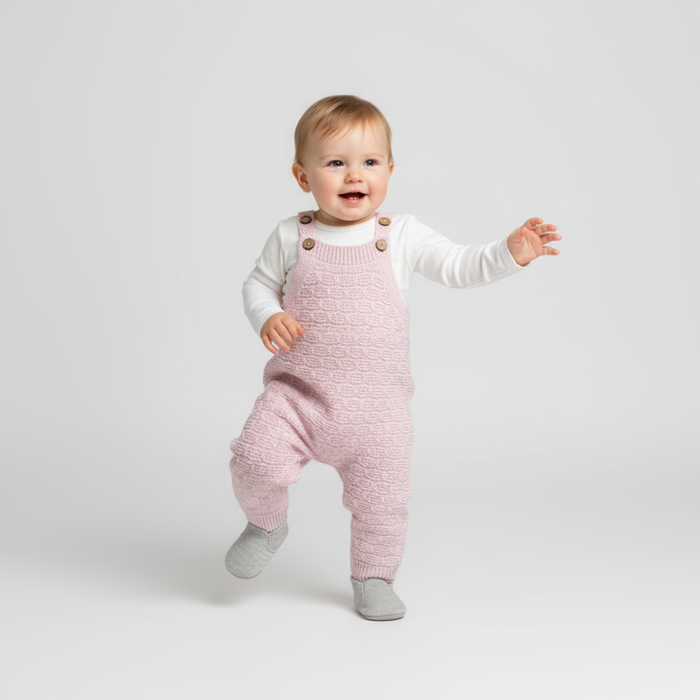 Knitted Newborn Overall Set