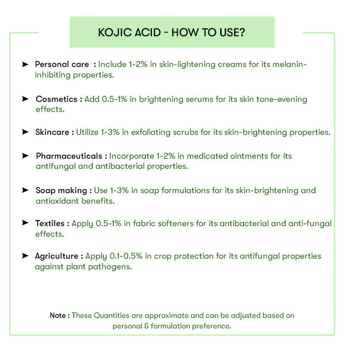How to Use Kojic Acid