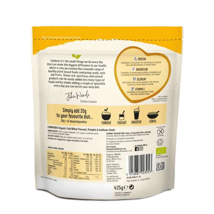 Linwoods Flaxseed, Sunflower & Pumpkin 425g