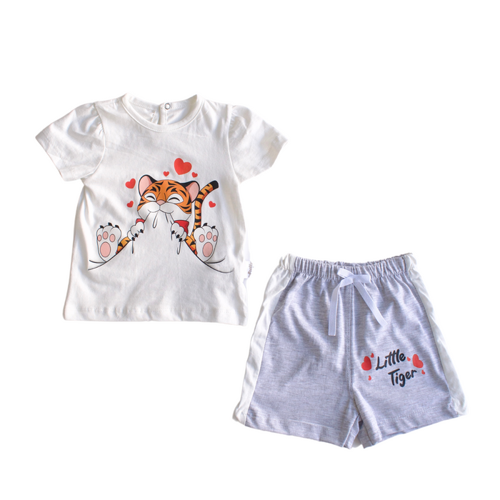 Little Tigress Baby Short Set