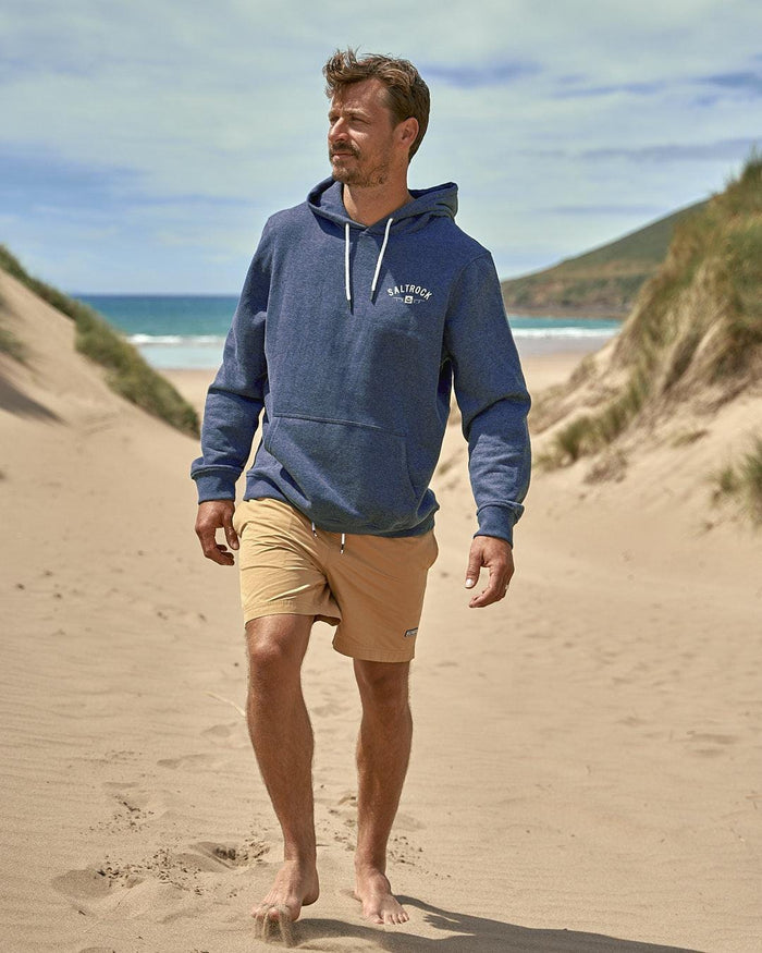 Location - Mens Pop Hoodie - St Ives - Dark Blue - Saltrock