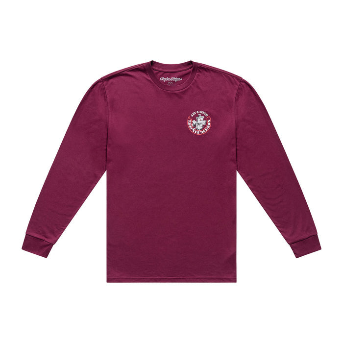 Long Sleeve Tee Carb Club Sangria