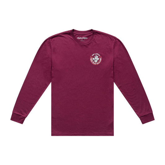 Long Sleeve Tee Carb Club Sangria