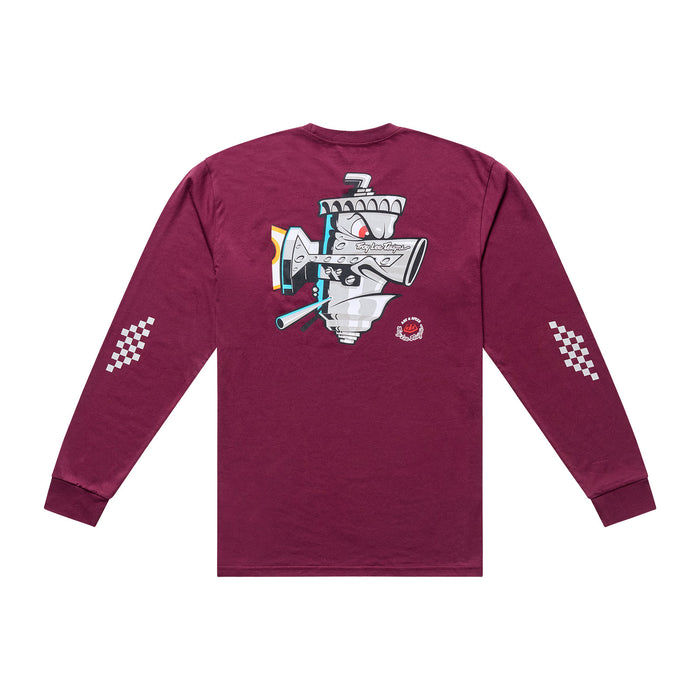 Long Sleeve Tee Carb Club Sangria