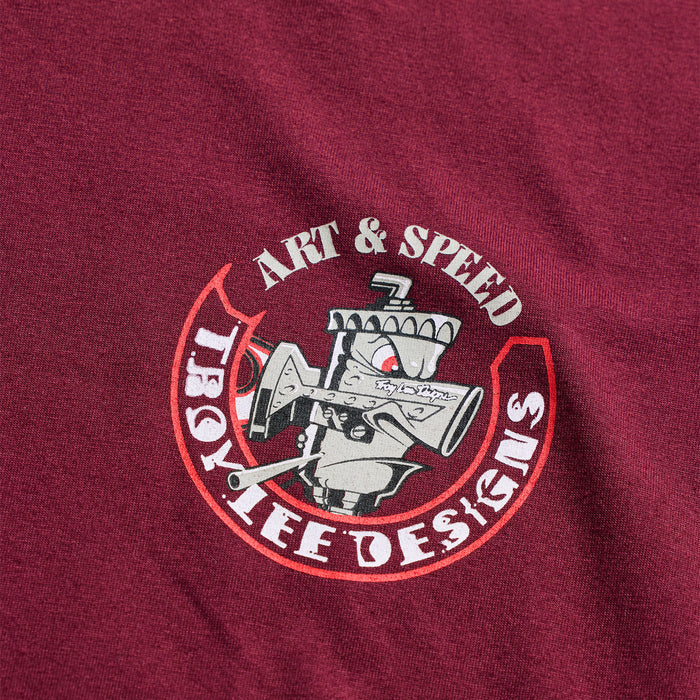 Long Sleeve Tee Carb Club Sangria