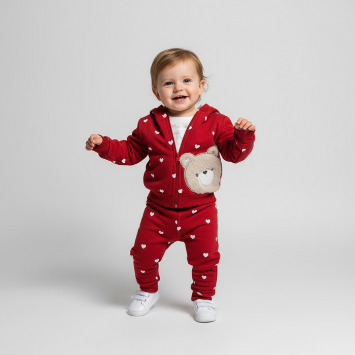 Lovely Bear Girls Jogger Set
