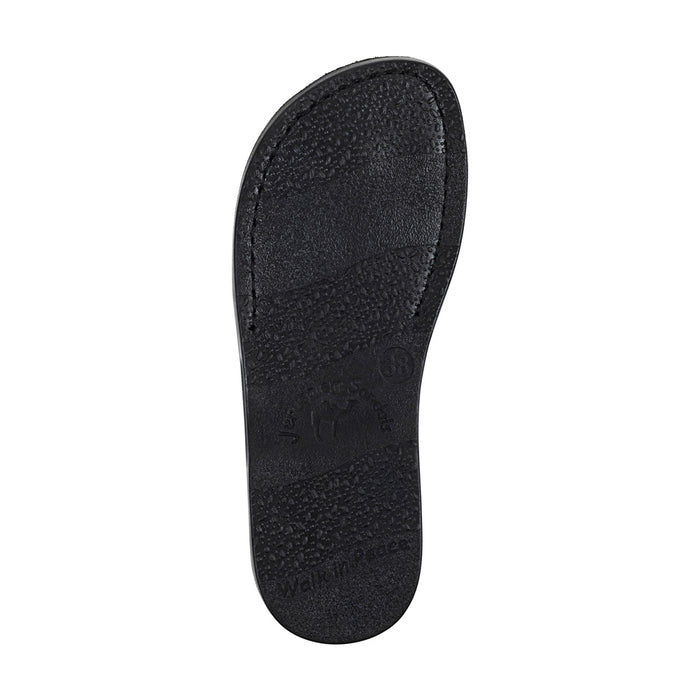 Lyra - Riveted Comfort Leather Sandal | Black Nubuck