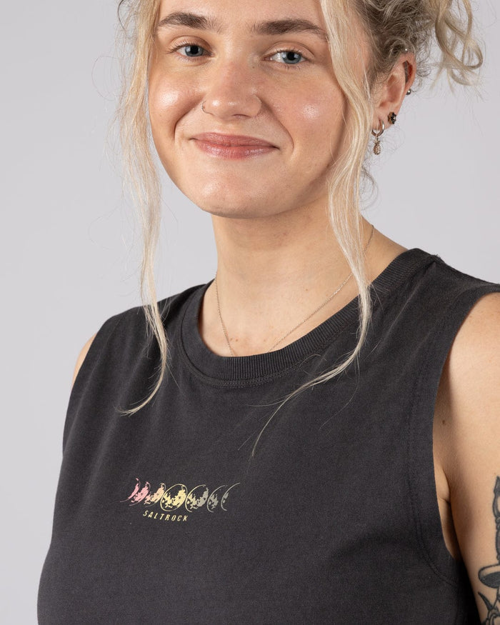 Make Magic Womens Tank Dress in Dark Grey