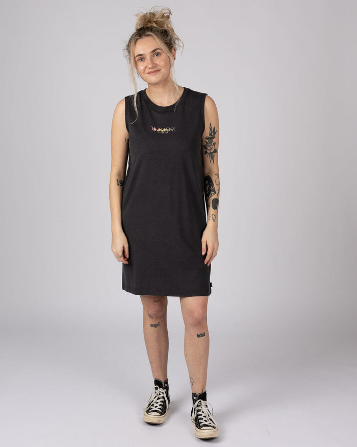 Make Magic Womens Tank Dress in Dark Grey