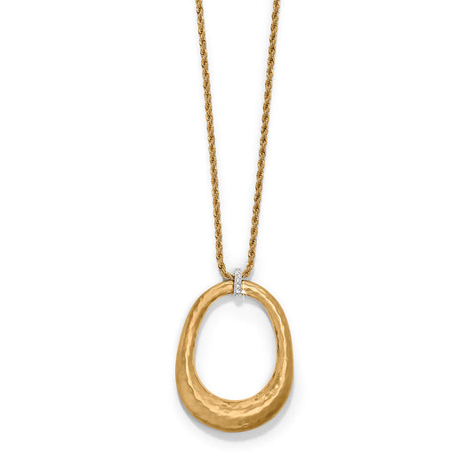 Meridian Geo Open Ring Pendant Necklace