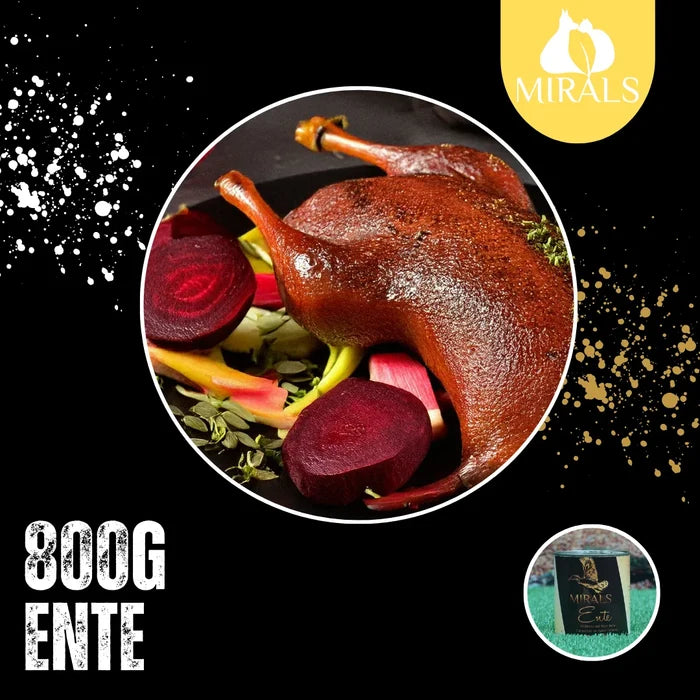 MIRALS Wildente auf Rote Bete Carpaccio an Apfel-Sellerie-Bananen-Schaum