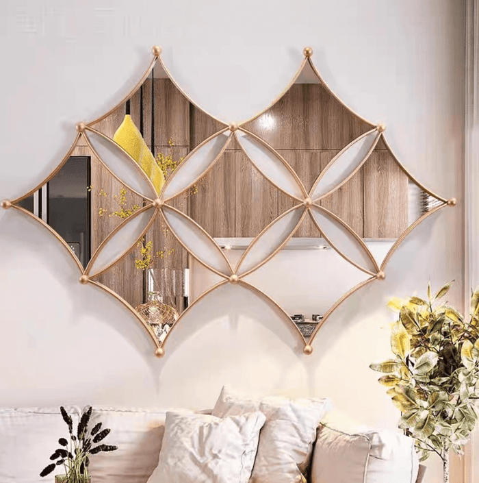 mirror wall decor gold