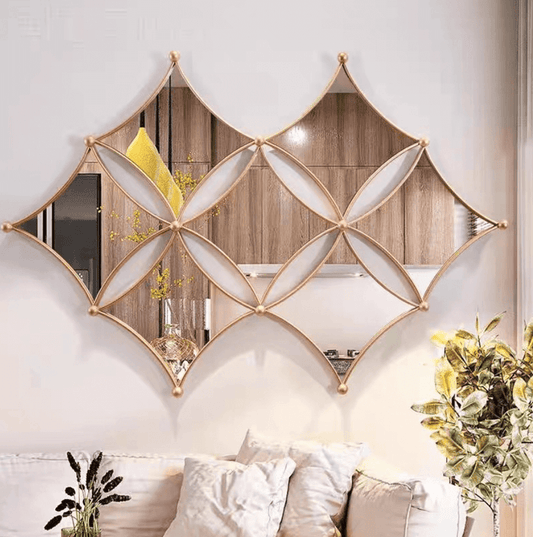 mirror wall decor gold