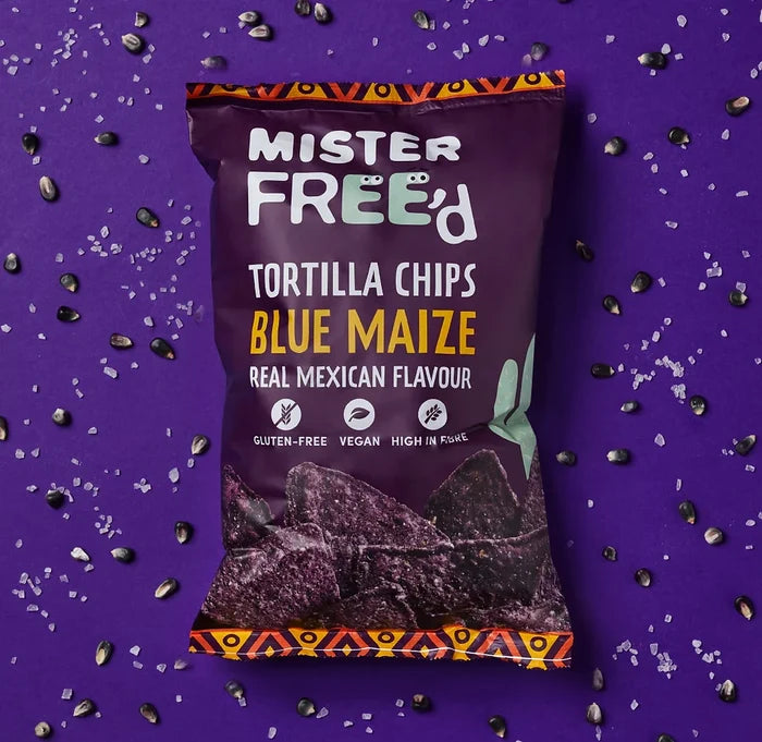 Mister Free'd Gluten Free Tortilla Chips With Blue Maize 135g