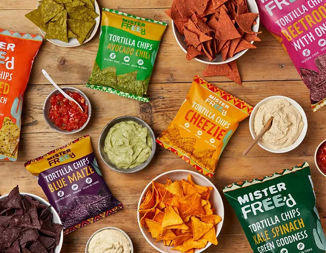 Mister Free'd Gluten Free Tortilla Chips With Kale And Spinach 135g