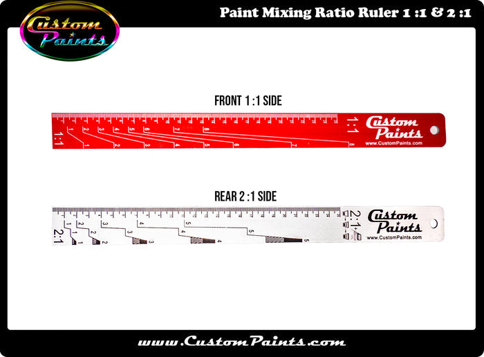 Mixing Sticks, Openers & Spreaders:: Paint Mixing Ratio Ruler