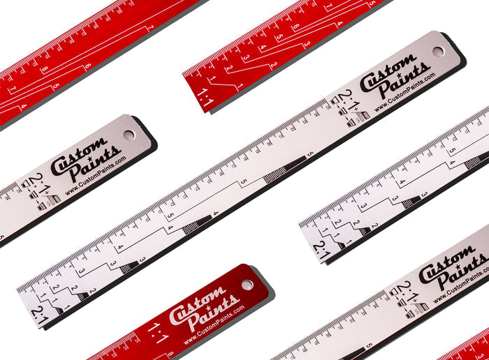 Mixing Sticks, Openers & Spreaders:: Paint Mixing Ratio Ruler