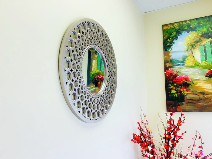 Modern Decorated Round Wall Mirror