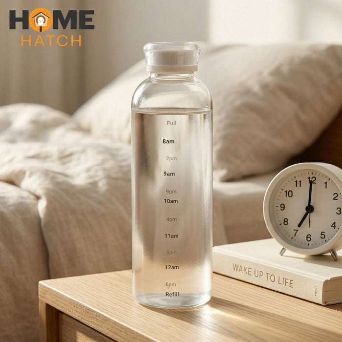 Motiva TimeStone water bottle 750ml with time markers hydration bottle – Home Hatch Pakistan