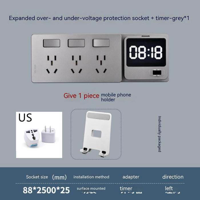 Left timer grey / US