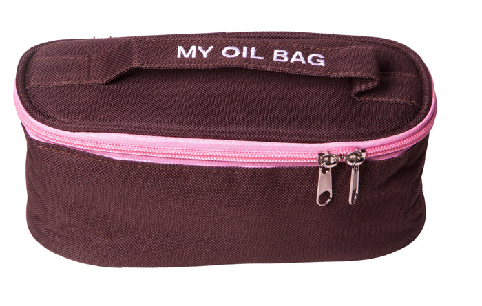 "My Oil Bag" Small Carrying Case Brown (Holds 12–24 Vials) at Your Oil Tools