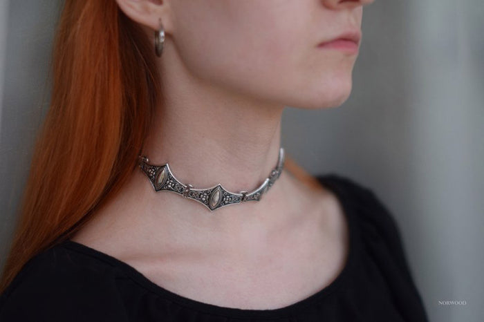 N2720 - American Bohemian collar  Necklace
