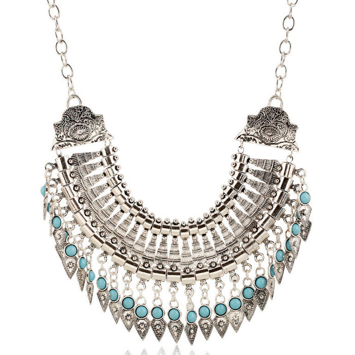 N2722 - American Retro Tassel Coin Necklace