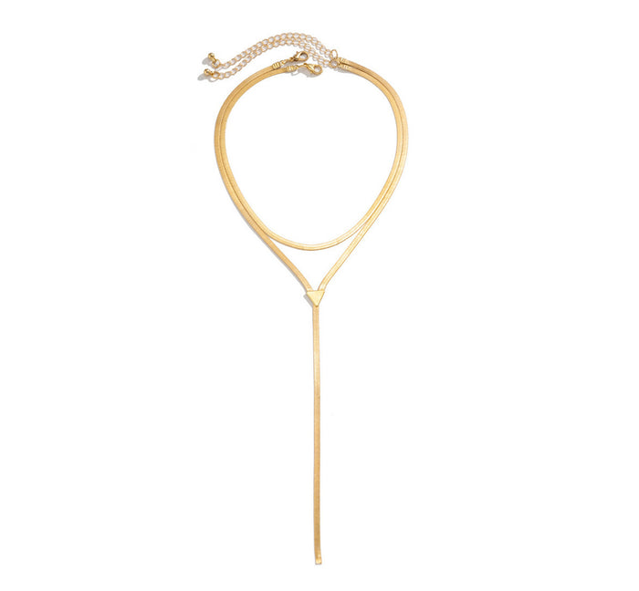 N2739 - Hip hop simple snake bone chain