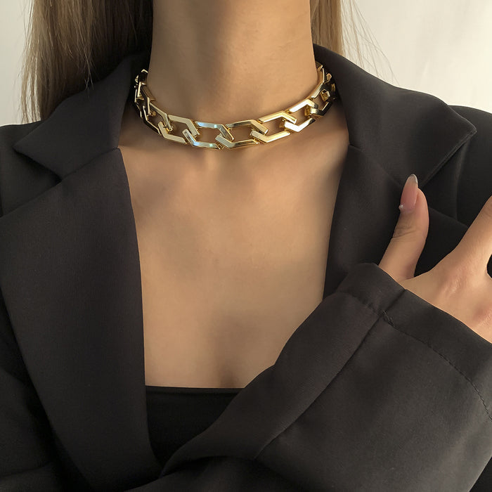 N2741 - American Cross-border Trendy Punk Style Thick Chain