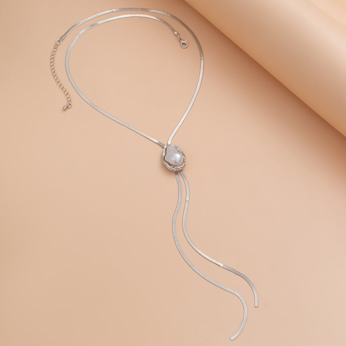 N2756 - Baroque Pearl Hip-Hop Pendant